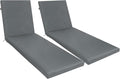 Only choice Outdoor Chaise Lounge Cushion Set of 2, Replacement Seat Cushion by ONLYCHOICE