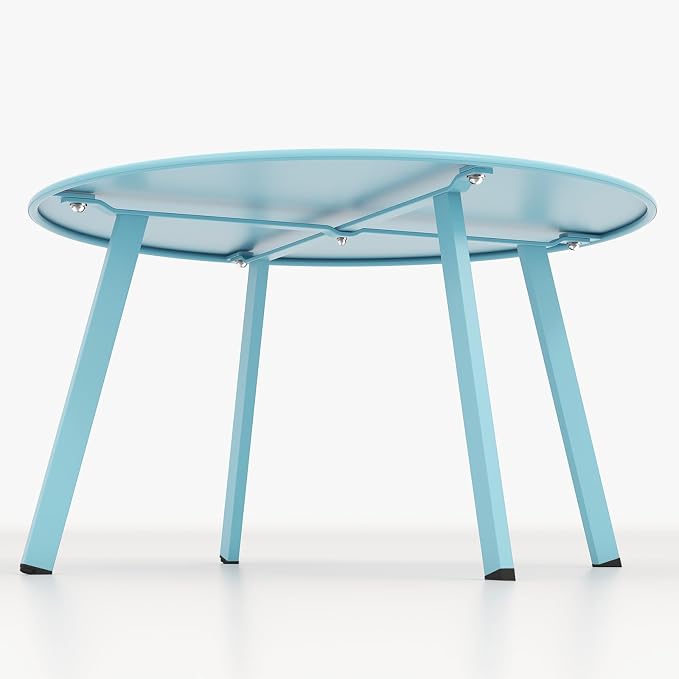 Grand patio Round Coffee Table, Weather Resistant Patio Side Table, Outdoor - Image 7
