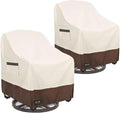 Outdoor Swivel Chair Covers Waterproof 2 Pack, Outdoor Chair Covers Patio by UNARK