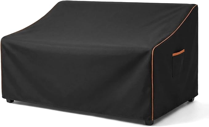 Outdoor Sofa Cover, Waterproof Patio Furniture Cover 90W x 36D x 33H inches by BRUXOLAY
