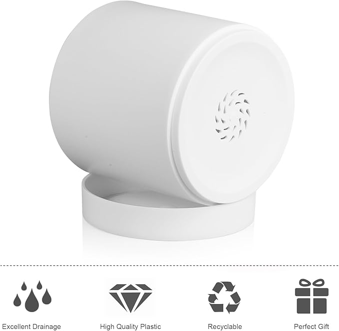 6/5/4 inch Flower Pots, Plastic Planters - Image 3