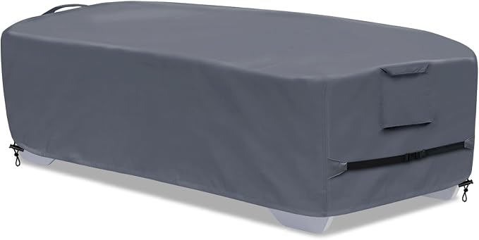 Stackable Chaise Lounge Covers for 2-3 Stackable Patio Lounge Chair, 600D by GoldenRaindrop