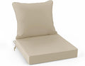Outdoor Chair Cushion Weather Resistant, Backrest and Seat Cushion Set by SUMMSUN