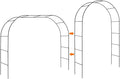 Mr.Ton Garden Arch Trellis for Climbing Plants Outdoor, Metal 7.8ft Arch Archway by MrTon