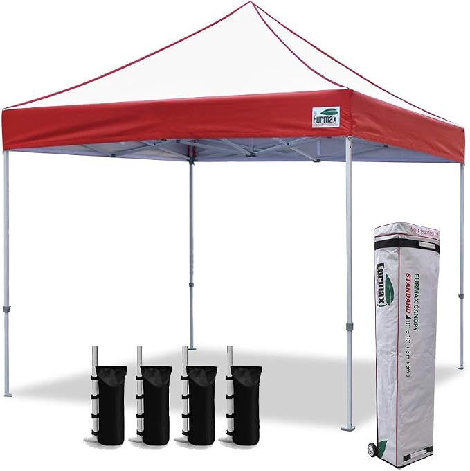 Eurmax USA Standard 10x10ft Patio Pop Up Canopy Tent by Eurmax