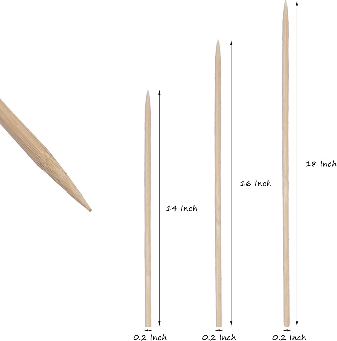 Bamboo Plant Stakes, HAINANSTRY Wood Plant Supports, Natural Bamboo Sticks - Image 5