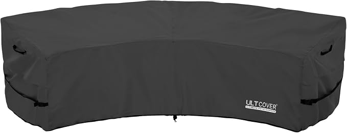 ULTCOVER Patio Curved Sofa Cover Waterproof by ULTCOVER