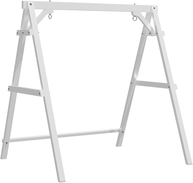 VINGLI 4FT Porch Swing Frame, 660 LBS Capacity Wooden A-Frame Swing Stand by VINGLI