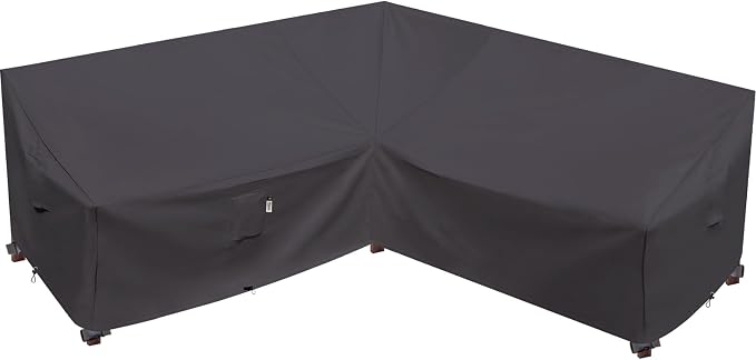 Heavy Duty Outdoor Sectional Cover, Lawn Patio Couch Protector by Flexiyard