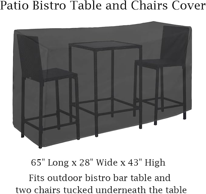 Outdoor Bar Height Dining Set Cover - Image 2