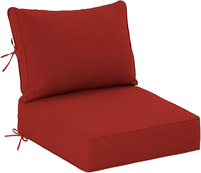 Sundale Outdoor Olefin Deep Seat Cushion, Patio Chair Cushion and Pillow by SundaleOutdoor