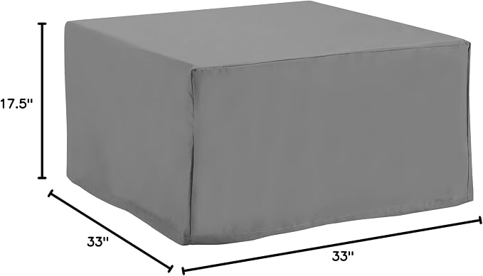 Crosley Furniture Patio Furniture Covers, Waterproof Square Ottoman and Outdoor - Image 6