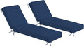 Sundale Outdoor Olefin Chaise Lounge Cushion Set of 2, Water-Resistant Patio by SundaleOutdoor