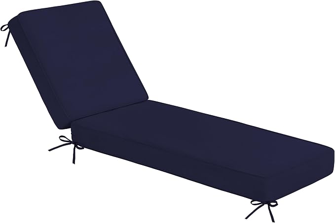 Sundale Outdoor Olefin Chaise Lounge Cushion, Water-Resistant Patio Lounge by SundaleOutdoor