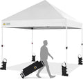 CROWN SHADES 8x8 Pop Up Canopy Tent, Commercial Canopy Tent Heavy Duty by CrownShades