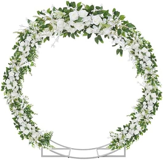 6.5 Ft Round Metal Arch Garden, Arbor - Image 3