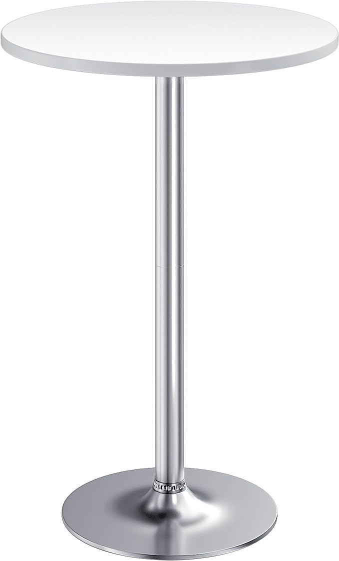 Furmax Bistro Pub Table Round Bar Height Cocktail Table by Furmax