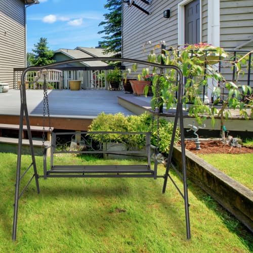 Bonnlo Metal Patio Porch Swing, 660 LBS Weight Capacity, - Image 4