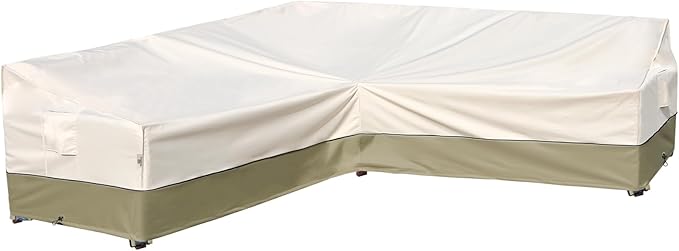 Outdoor Sectional Cover-V-Shaped Sofa Patio Furniture Covers Waterproof by Westblue