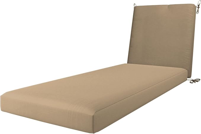 California Umbrella Outdoor Chaise Lounge Cushion, 24 x 78 Inch, Premium by CaliforniaUmbrella