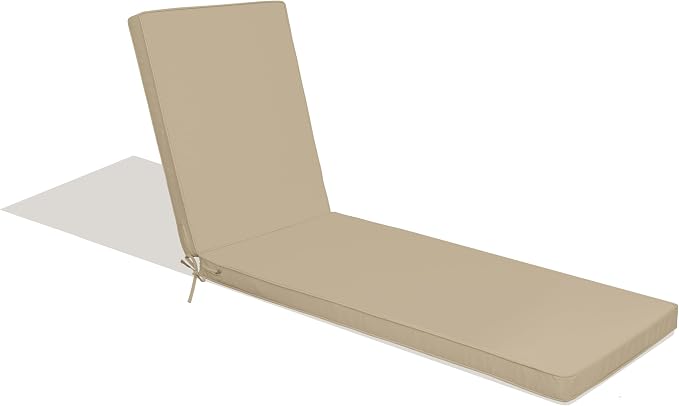 Only choice Outdoor Lounge Chair Cushions Patio Chaise Lounge Replacement by ONLYCHOICE