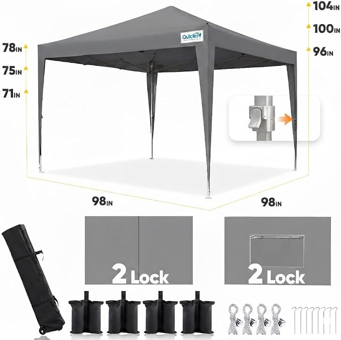 Quictent Privacy 8x8 Pop up Canopy Tent - Image 6