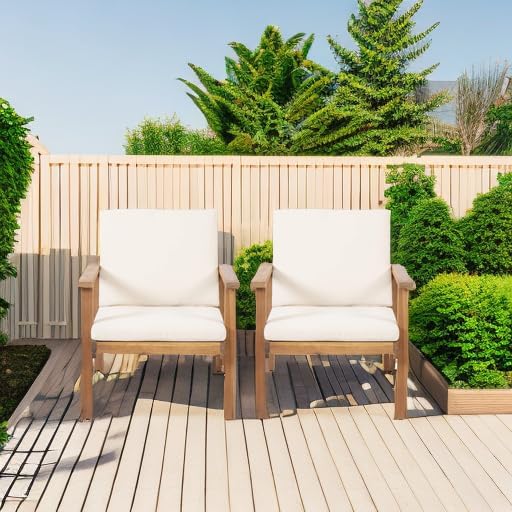 Christopher Knight Home Carlos Outdoor Acacia Wood Club Chairs - Image 7