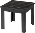 VINGLI Outdoor Adirondack Side Table, Patio Side Table Conversation End Table by VINGLI