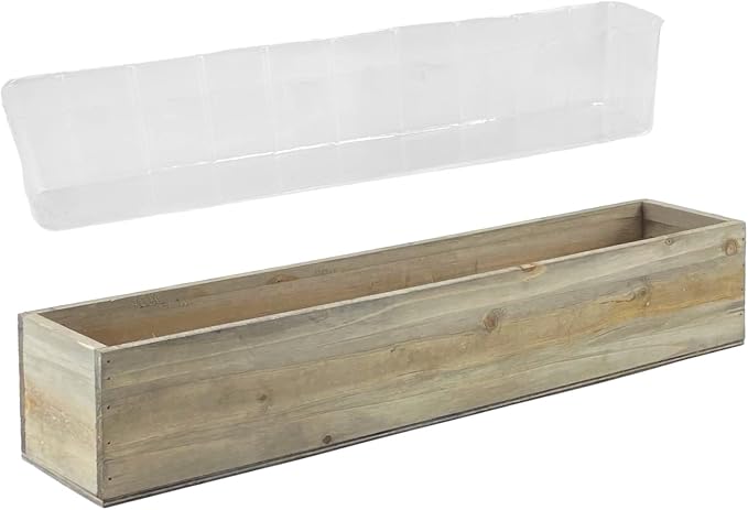 CYS EXCEL Rectangle Wood Planter Box by CYSEXCEL%C2%AE
