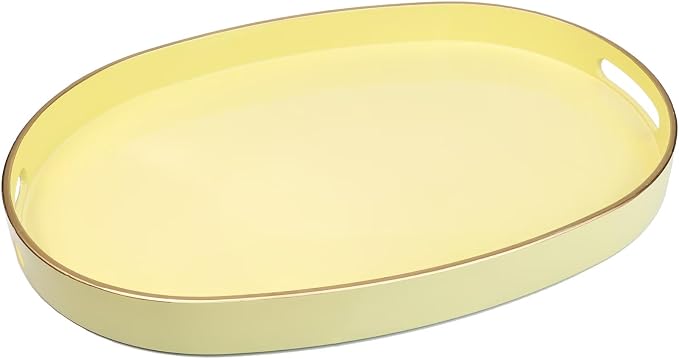 Spsyrine Yellow Plastic Serving Tray by Spsyrine