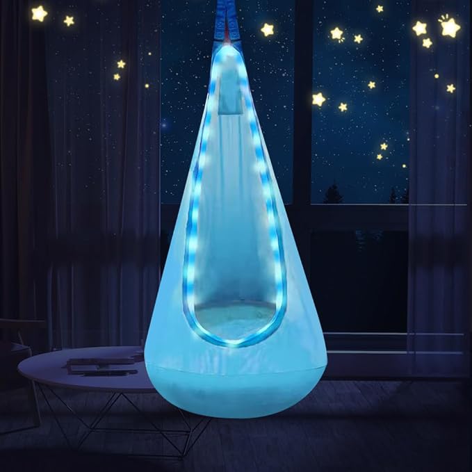 Light Up Swing Chair Hammock Chair Indoor Outdoor - Image 3