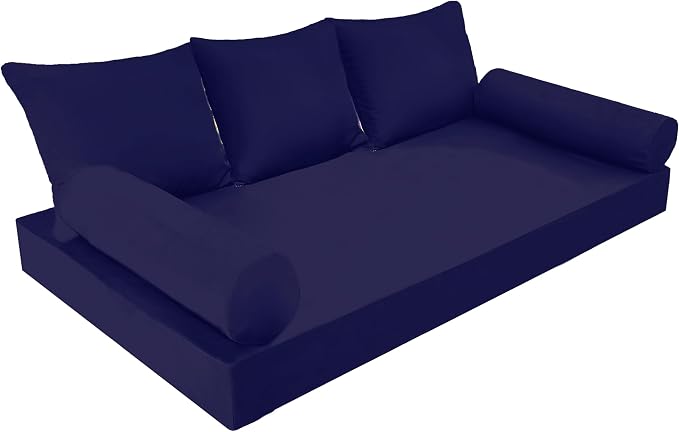 Twin Size Porch Swing Bed Mattress Cushion Cover Set, Waterproof Outdoor Daybed by Sqodok