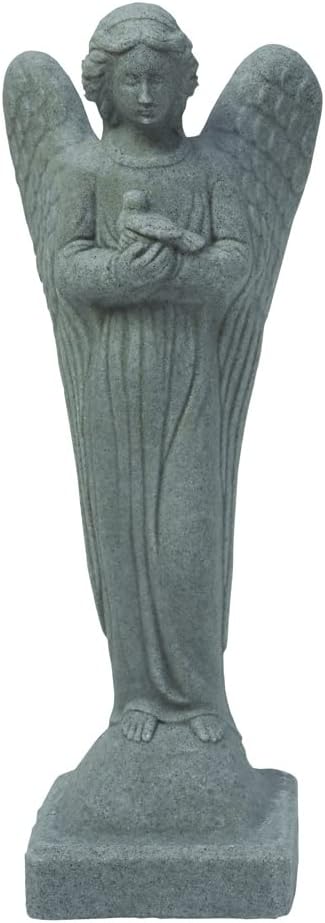 Morning Angel Statue – Natural Granite Appearance – Made of Resin – Lightweight by Emsco+Group