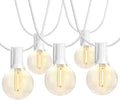 SUNTHIN White Outdoor String Lights, 48FT White Patio Lights by SUNTHIN