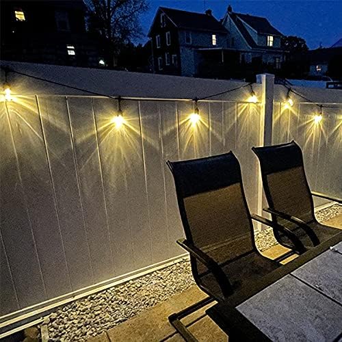 GANA Outdoor String Lights, Patio Lights 48FT Music Flash RGBW Colourful - Image 5