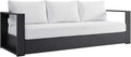 Modway Tahoe Aluminum Outdoor Patio Sofa in Gray White by Modway