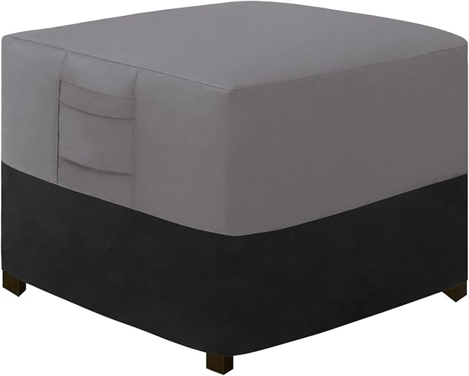 Easy-Going Outdoor Ottoman Cover, Waterproof Patio Ottoman Cover, Heavy Duty by Easy-Going