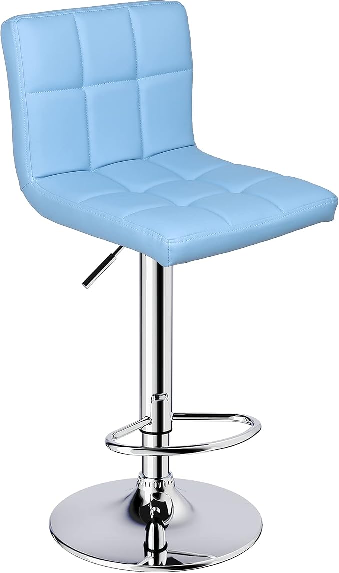 Leopard Bar Stools, Modern PU Leather Adjustable Swivel Bar Stool - Image 4