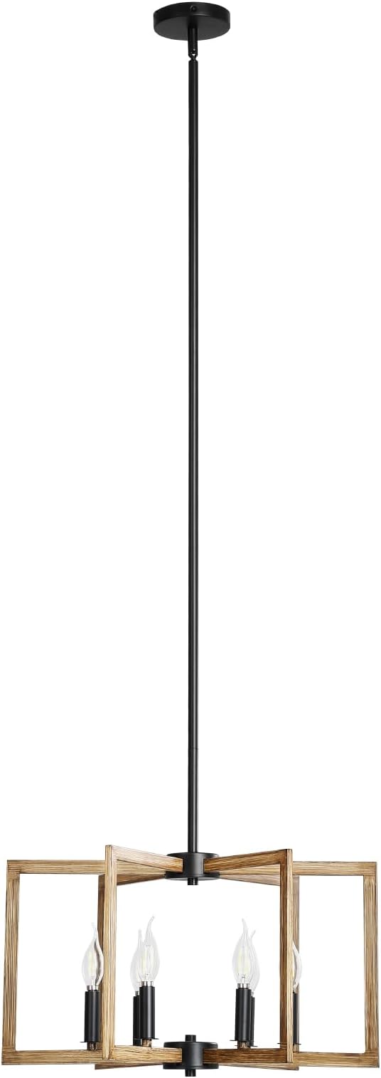 VEVOR 6-Light Chandelier, Metal Farmhouse Chandelier, Adjustable Height - Image 9
