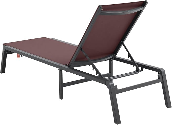 VEVOR Chaise Lounge Chair Outdoor, Aluminum Patio Lounge Chairs - Image 10