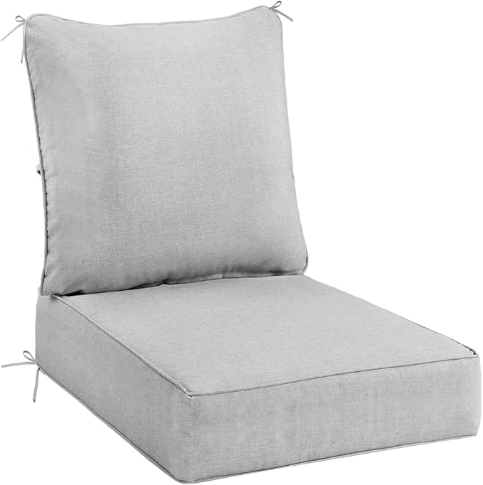 Sundale Outdoor Olefin Deep Seat Cushion, Patio Chair Cushion and Pillow by SundaleOutdoor