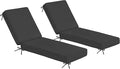 Sundale Outdoor Olefin Chaise Lounge Cushion Set of 2, Water-Resistant Patio by SundaleOutdoor