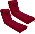 Wenqik Set of 2 Outdoor Chaise Lounge Cushions 76 x 22 x 6 Inch Waterproof by Wenqik