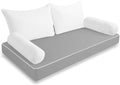 MABOZOO Twin Size Daybed Porch Swing Bed Pillow & Bolster Cushion, 2 Shredded by MABOZOO