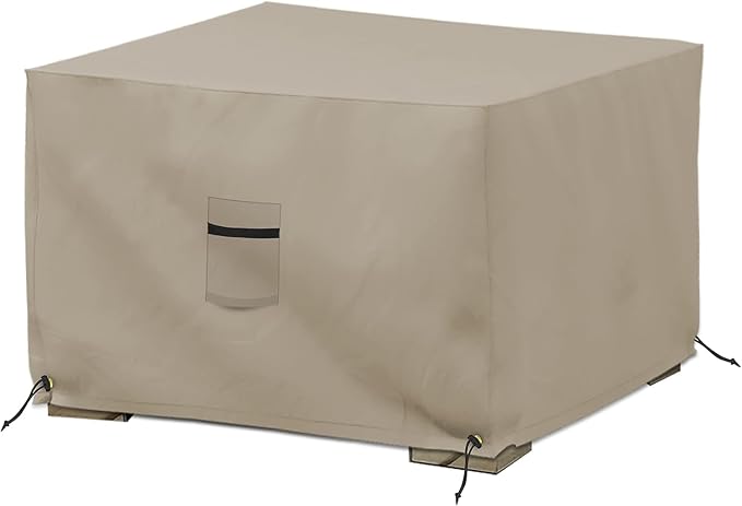 Covers & All Waterproof Ottoman Cover, 12 Oz PVC Coated Polyester, Outdoor by CoversAll