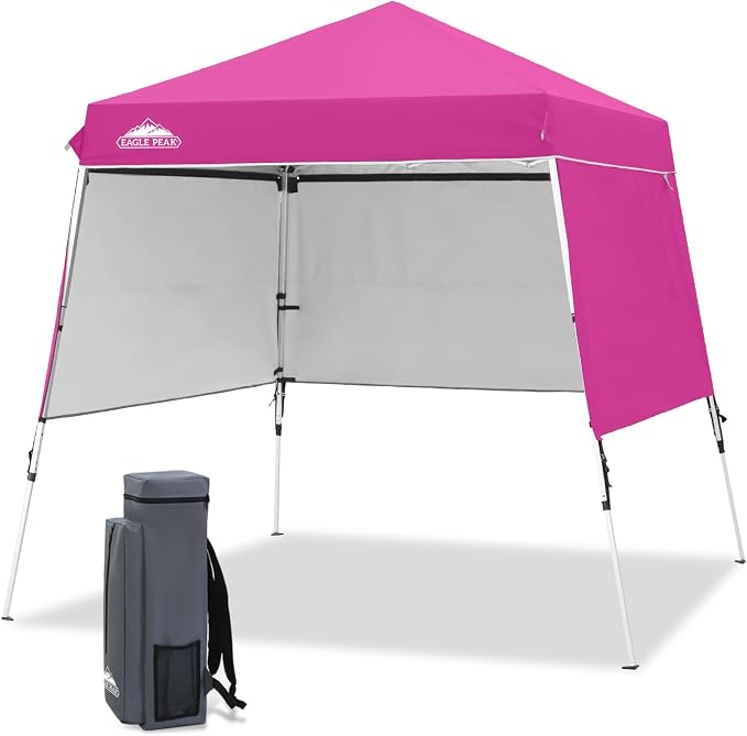 EAGLE PEAK Day Tripper 8x8 Aluminum Super-Lightweight Slant Leg Pop Up Canopy by EAGLEPEAK