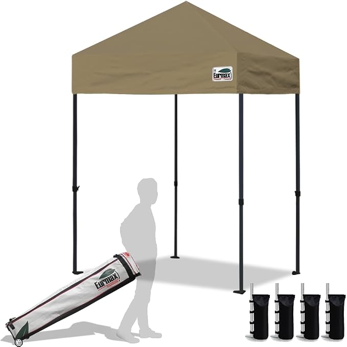 Eurmax USA 5'x5' Pop Up Canopy Tent Commercial Instant Canopies by Eurmax