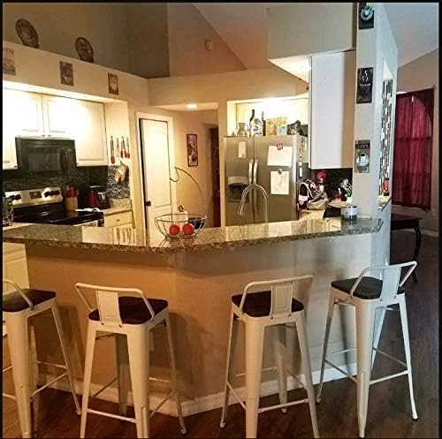 Yongchuang 30 inch Metal Bar Stools Set of 4 Bar Height Barstools - Image 8