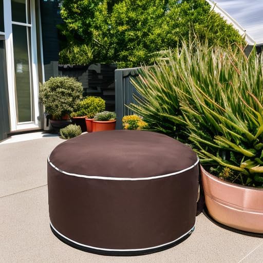 QILLOWAY Indoor/Outdoor Inflatable Stool, Round Ottoman, All Weather Foot Rest - Image 5
