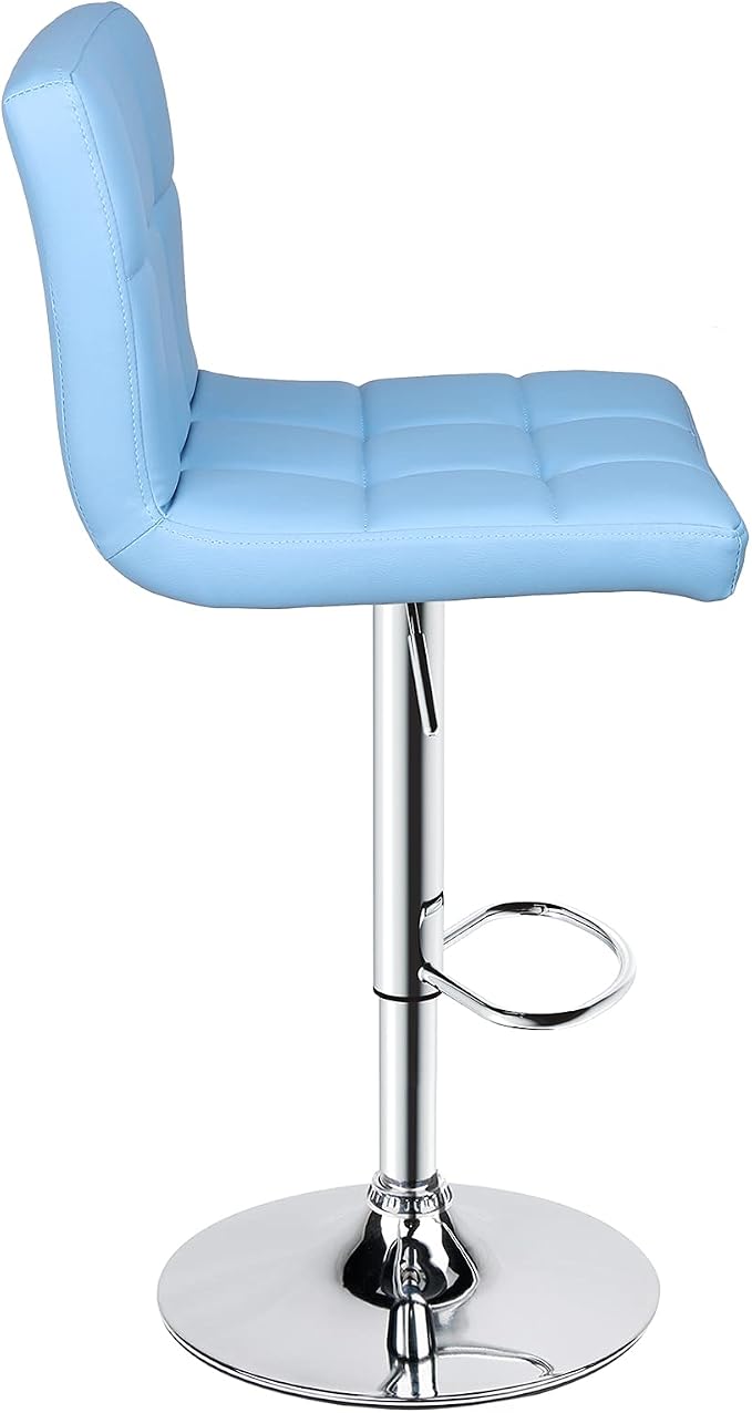 Leopard Bar Stools, Modern PU Leather Adjustable Swivel Bar Stool - Image 6